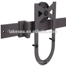 8'ft Black Carbon Steel Interior Sliding Barn Wood Door Hardware